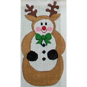 click here to view larger image of Reindeer Snowman (hand painted canvases)