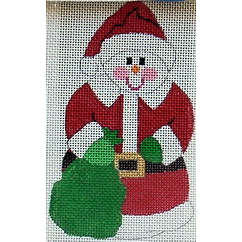 click here to view larger image of Santa Snowman (hand painted canvases)