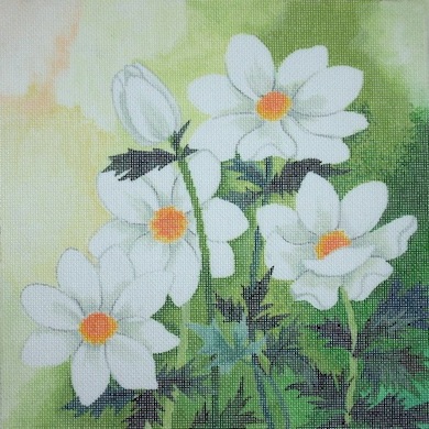 click here to view larger image of Anemone (hand painted canvases)