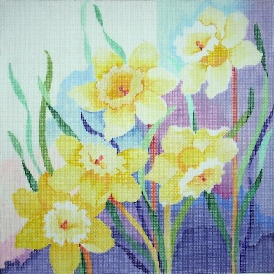 click here to view larger image of Daffodils (hand painted canvases)