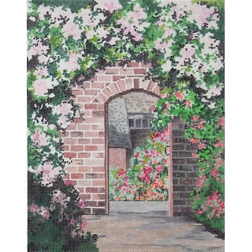 click here to view larger image of Brick Garden Door (hand painted canvases)
