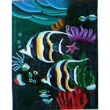 click here to view larger image of Angel Fish (hand painted canvases)