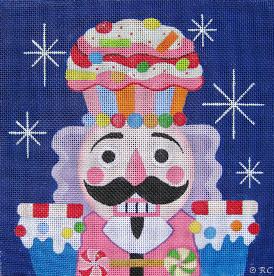 click here to view larger image of Nutcracker Pillow (hand painted canvases)