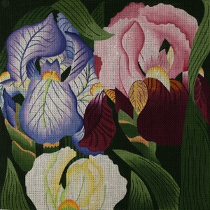 click here to view larger image of Giant Iris (hand painted canvases)