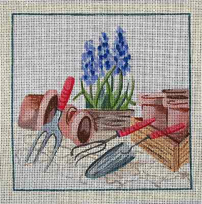 click here to view larger image of Garden Tools (hand painted canvases)