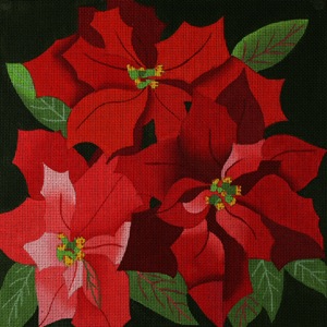 click here to view larger image of Giant Poinsettias (hand painted canvases)