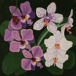 click here to view larger image of Giant Orchids (hand painted canvases)