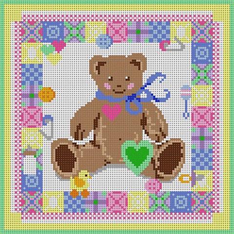 click here to view larger image of Baby Quilt Block (hand painted canvases)