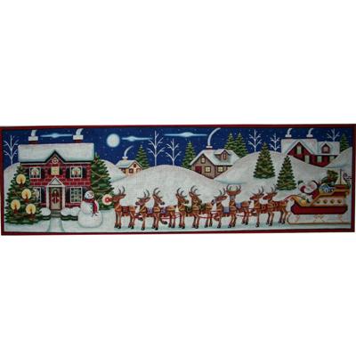 click here to view larger image of Christmas Eve Panel (hand painted canvases)