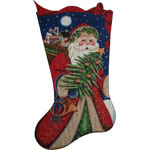 click here to view larger image of Christmas Robes Stocking - 13ct (hand painted canvases)