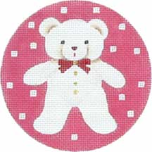 click here to view larger image of Teddy Bear Ornament (hand painted canvases)