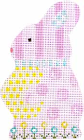 click here to view larger image of Pink Bunny (hand painted canvases)