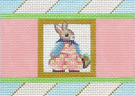 click here to view larger image of Bunny Girl Cracker - Easter Cracker series (hand painted canvases)