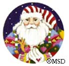 click here to view larger image of Nordic Santa Ornament (hand painted canvases)