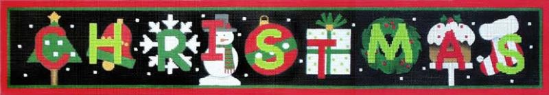 click here to view larger image of Christmas Sign (hand painted canvases)