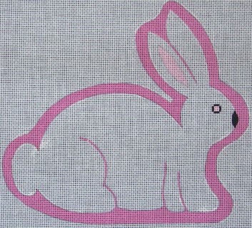 click here to view larger image of New White Chocolate Bunny (hand painted canvases)