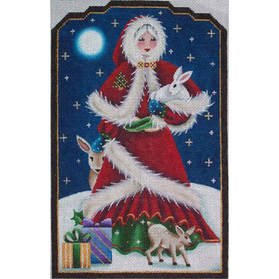 click here to view larger image of Mrs Santa (hand painted canvases)