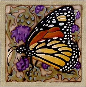 click here to view larger image of Monarch Tile (hand painted canvases)