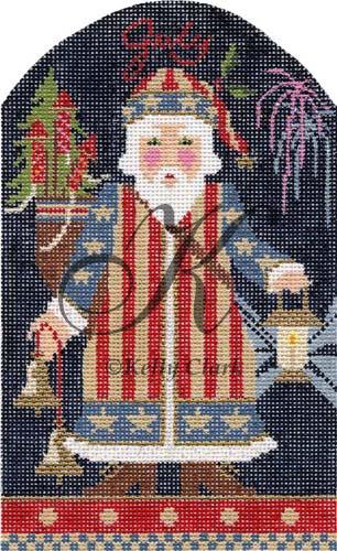 click here to view larger image of July Santa  (hand painted canvases)