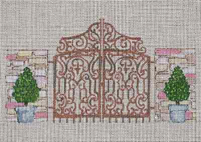 click here to view larger image of Estate Gate (hand painted canvases)