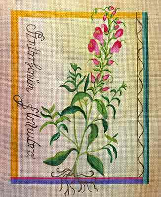 click here to view larger image of Besler Snapdragon (hand painted canvases)