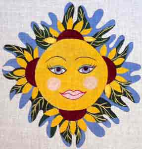 click here to view larger image of Talavera Sun (hand painted canvases)