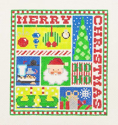click here to view larger image of Christmas Sampler (hand painted canvases)