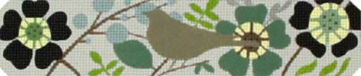 click here to view larger image of Brown Bird Garden Bracelet (hand painted canvases)