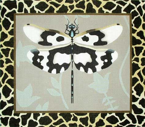 click here to view larger image of Animal Print Dragonfly (hand painted canvases)