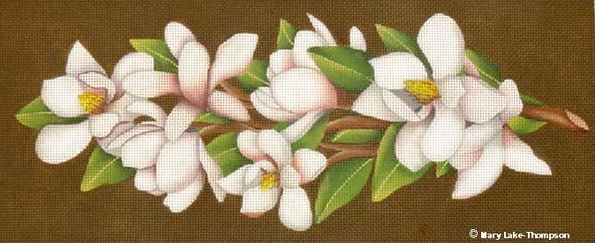 click here to view larger image of Magnolias (hand painted canvases)