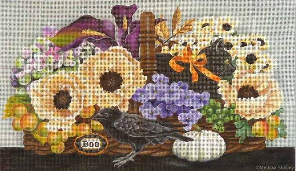 click here to view larger image of October Basket (hand painted canvases)
