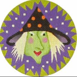 click here to view larger image of Witch Cupcake Posy (hand painted canvases)