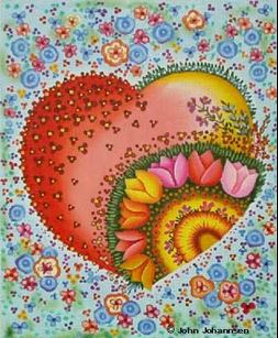 click here to view larger image of Bright Heart (hand painted canvases)
