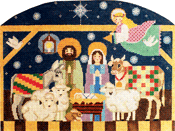 click here to view larger image of Nativity Creche Stand-Up (hand painted canvases)