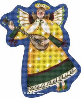 click here to view larger image of Lute Angel (hand painted canvases)