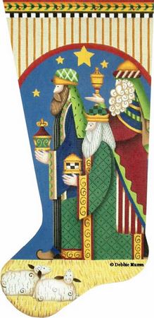 click here to view larger image of Three Wise Men Stocking (hand painted canvases)