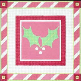 click here to view larger image of Pink Holly (hand painted canvases)