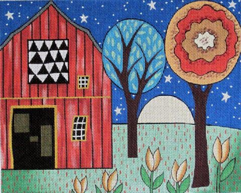 click here to view larger image of Quilt Barn (hand painted canvases)