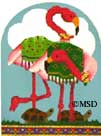 click here to view larger image of Flamingos - Fancy 3-D Ark Collection (hand painted canvases)