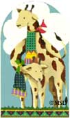 click here to view larger image of Giraffes - Fancy 3-D Ark Collection (hand painted canvases)
