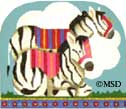 click here to view larger image of Zebras - Fancy 3-D Ark Collection (hand painted canvases)