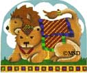 click here to view larger image of Lions - Fancy 3-D Ark collection (hand painted canvases)