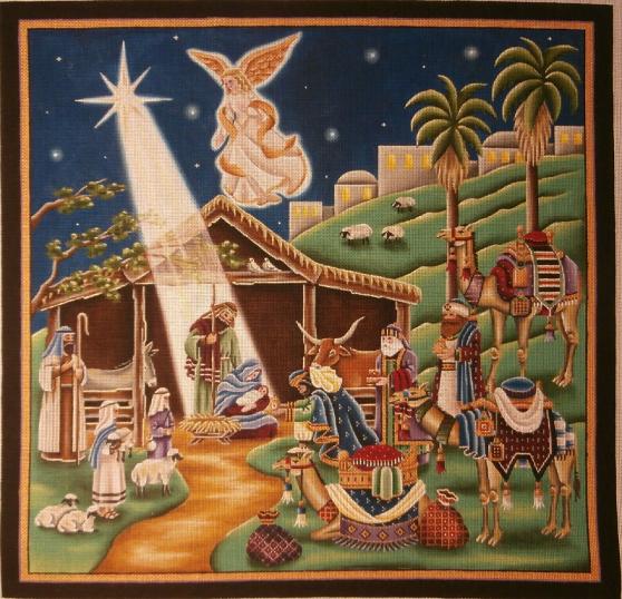 click here to view larger image of Bethlehem (hand painted canvases)