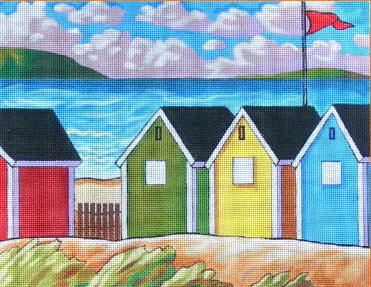 click here to view larger image of Windy Seaside Huts (hand painted canvases)