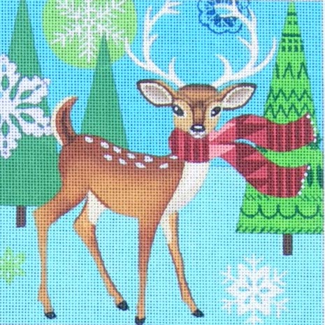 click here to view larger image of Woodland Deer (hand painted canvases)