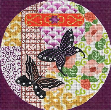 click here to view larger image of Beckoning Butterflies (hand painted canvases)