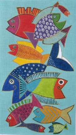 click here to view larger image of Pescado (hand painted canvases)