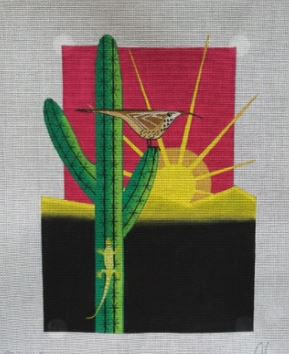 click here to view larger image of Cactus Wish (hand painted canvases)