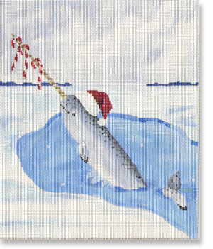 click here to view larger image of Narwhal (hand painted canvases)
