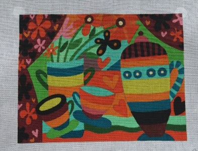 click here to view larger image of Dancing Teapot (hand painted canvases)